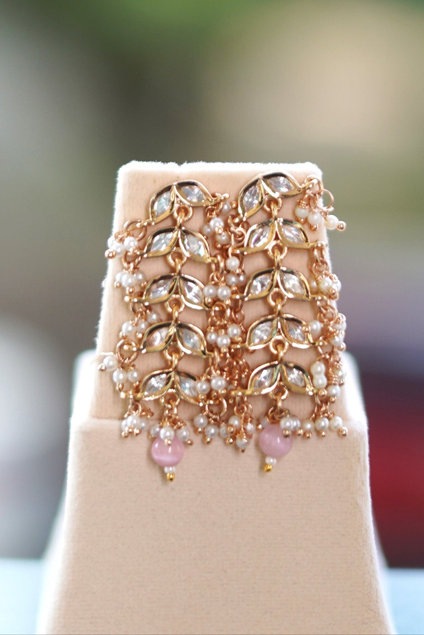 Pink Mint Gulbahar Grace Jewellery Set