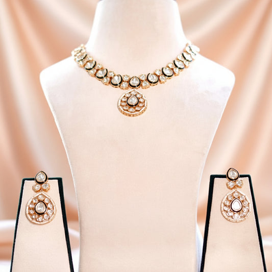 Gold Noorani Bahaar Kundan Jewellery Set