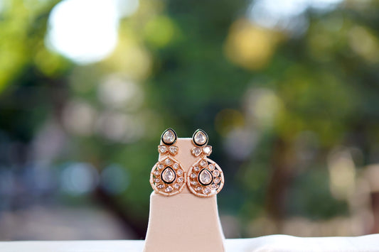 Golden Noorani Bahaar Kundan Jewellery Set