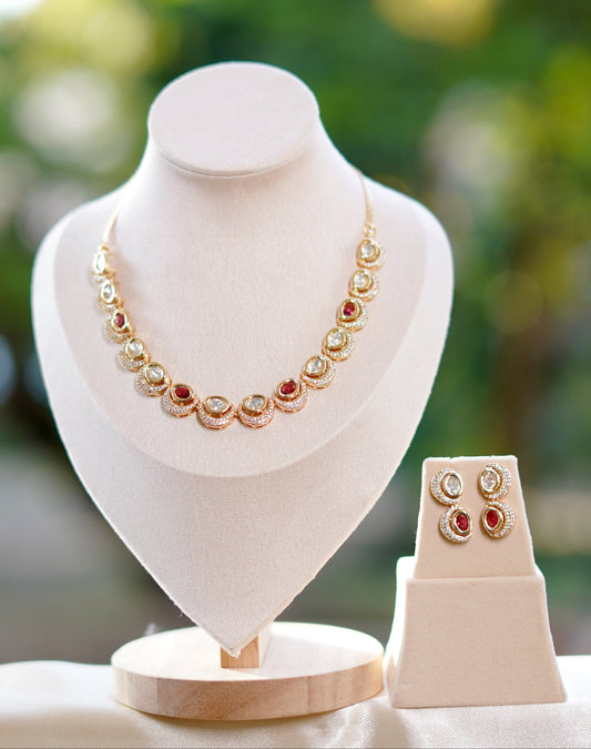 Ruby Eira Shine Necklace Set