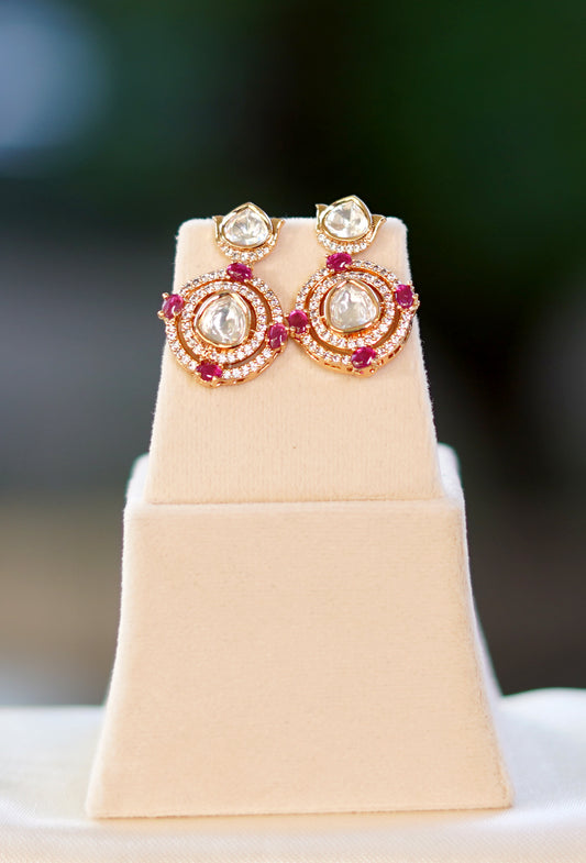 Rani Gulnar Glow Kundan Necklace Set