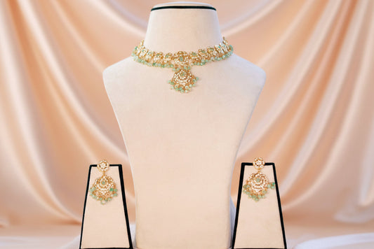 Mint Jadau Jewellery Set