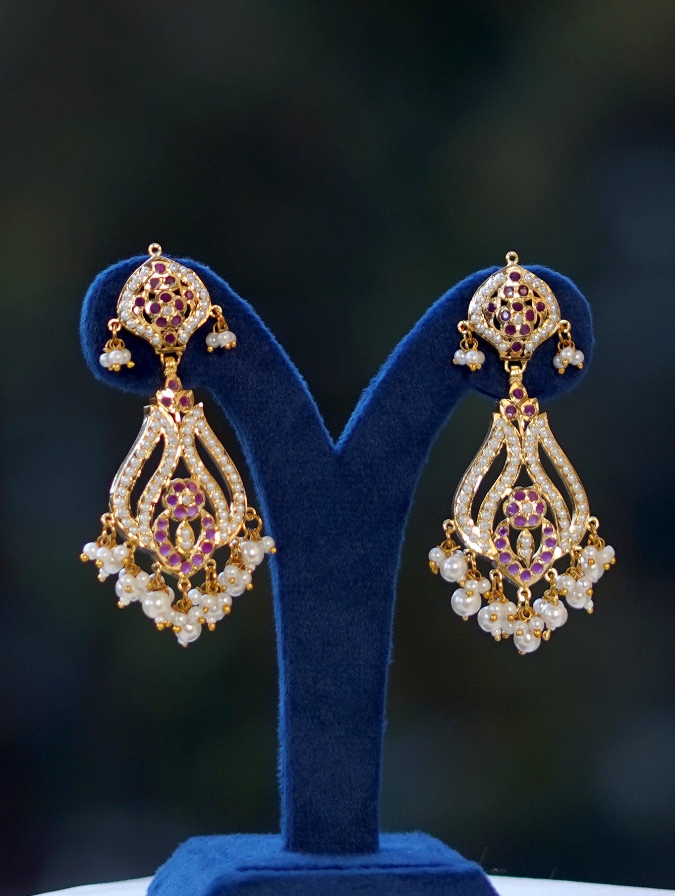 White Ruhani Haar Jewellery Set