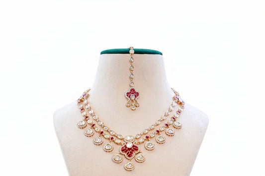 Ruby Zehra Crystal Jewellery Set