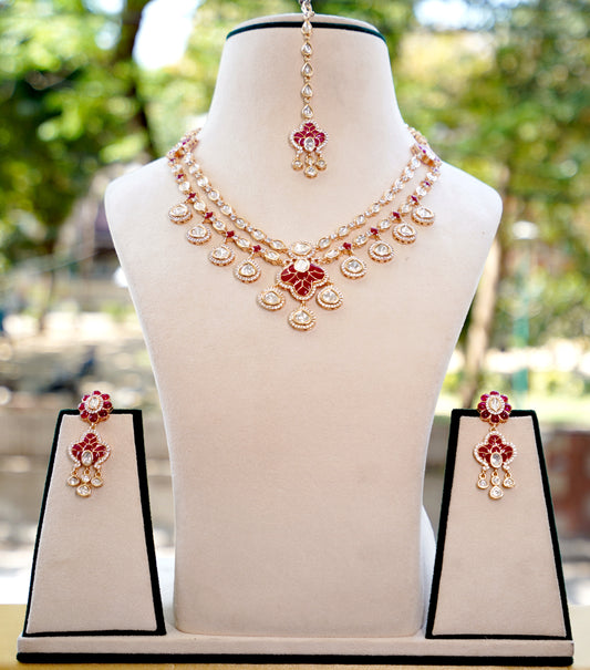 Ruby Zehra Crystal Jewellery Set
