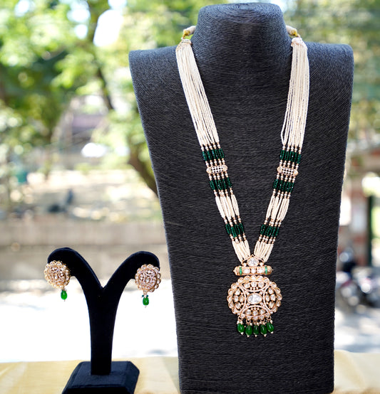 Emerald Aarunya Layered Kundan Jewellery Set