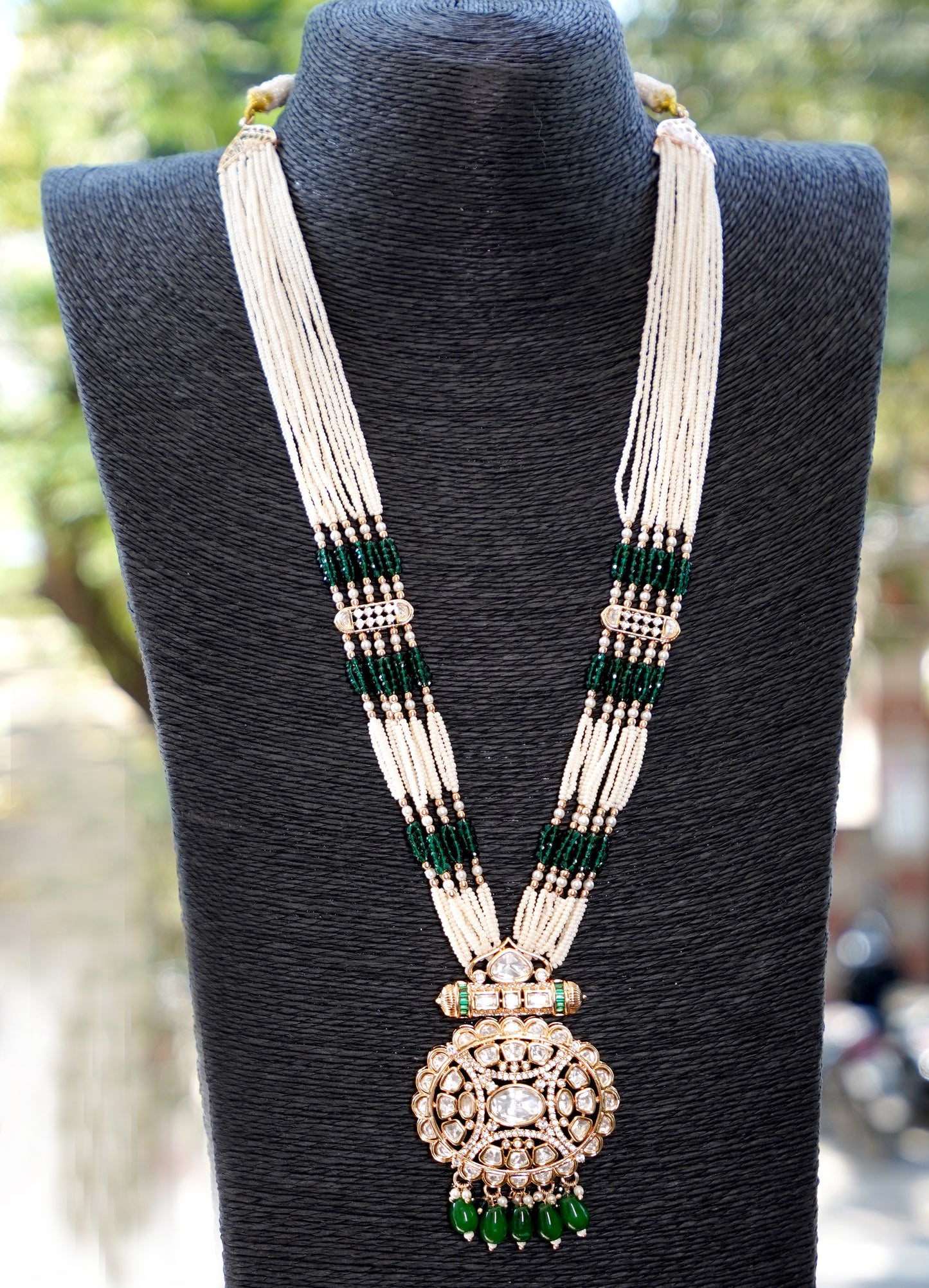 Emerald Aarunya Layered Kundan Jewellery Set