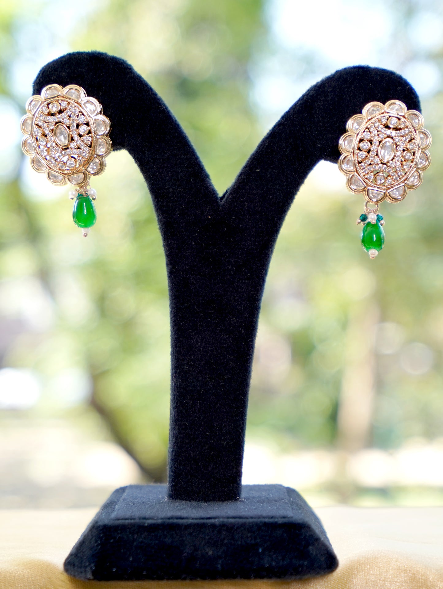 Emerald Aarunya Layered Kundan Jewellery Set