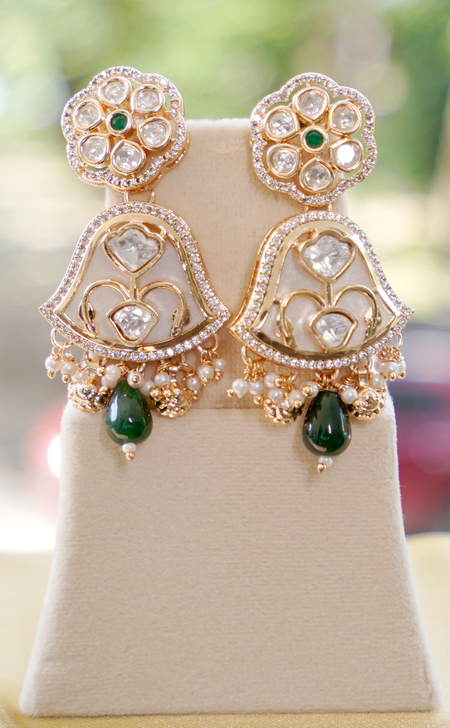 Emerald Amira Blush Jewellery Set