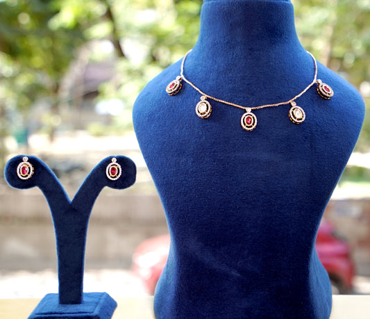 Scarlet Glow Necklace Set