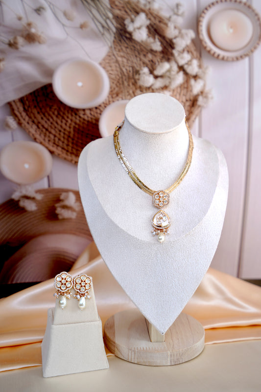 Ivory Fleur Mother of Pearl Jewellery Set