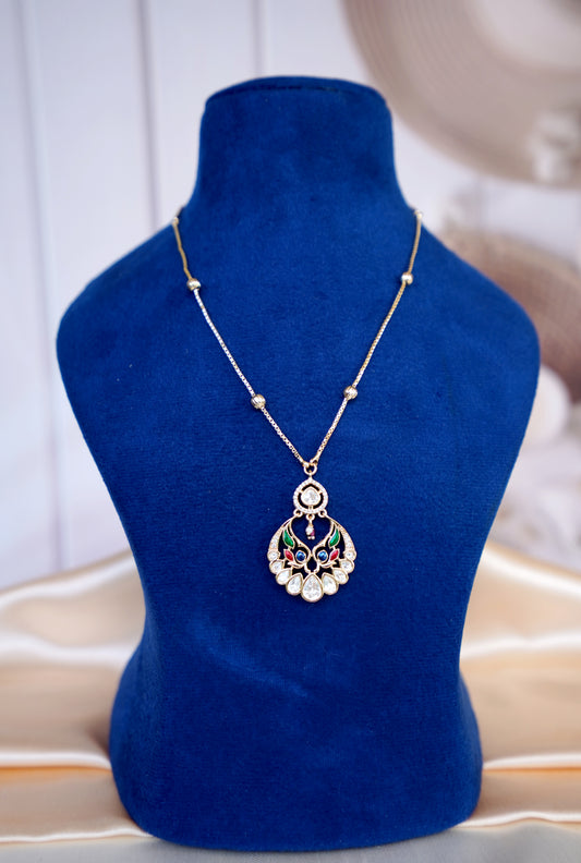 Peacock Grace Pendant Set