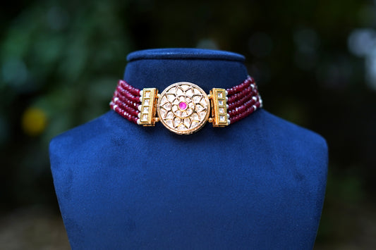 Ruby Zehra Choker Jewellery Set