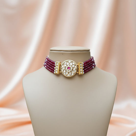Ruby Zehra Choker Jewellery Set