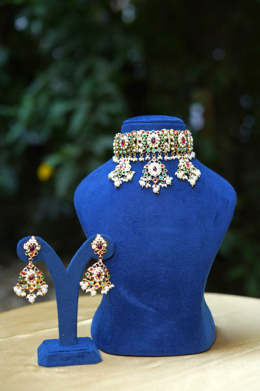 Navratan Devika Royale Jewellery Set