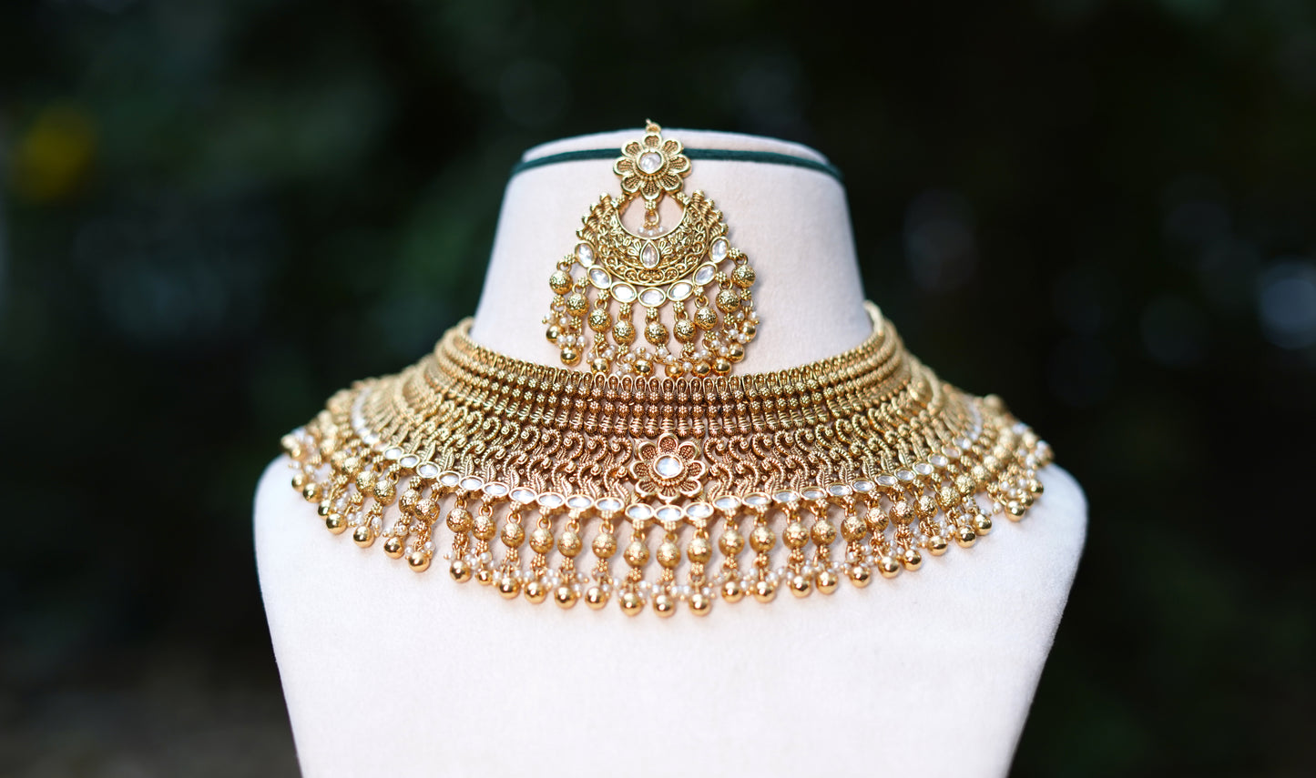 Golden Gharana Jewellery Set
