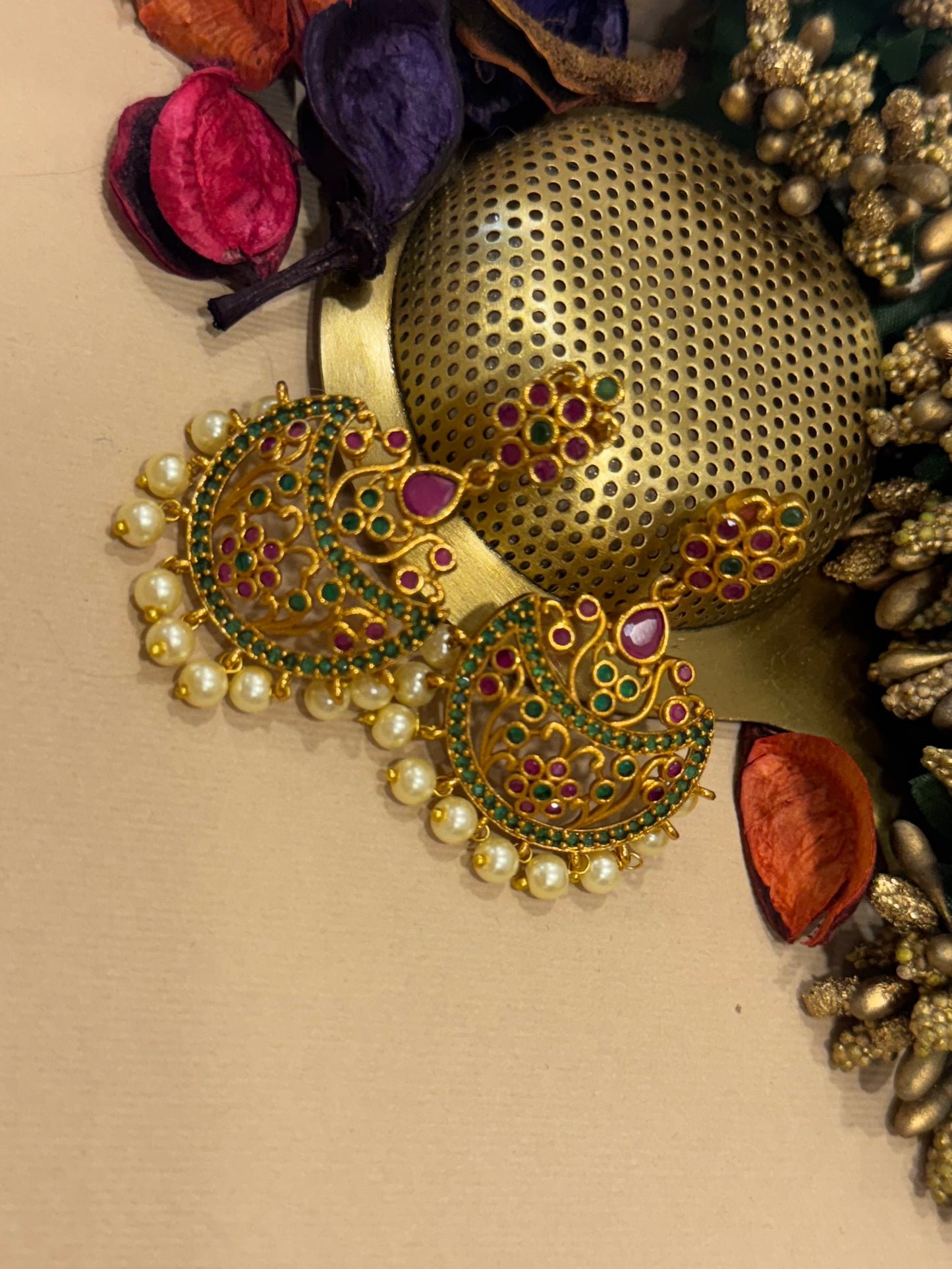 Meenakari Gulnar Necklace Set