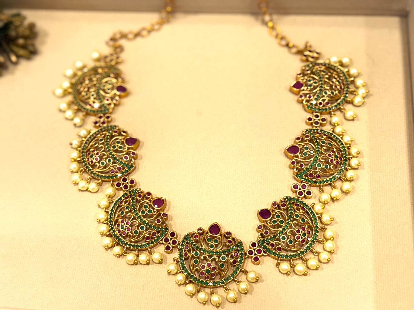 Meenakari Gulnar Necklace Set
