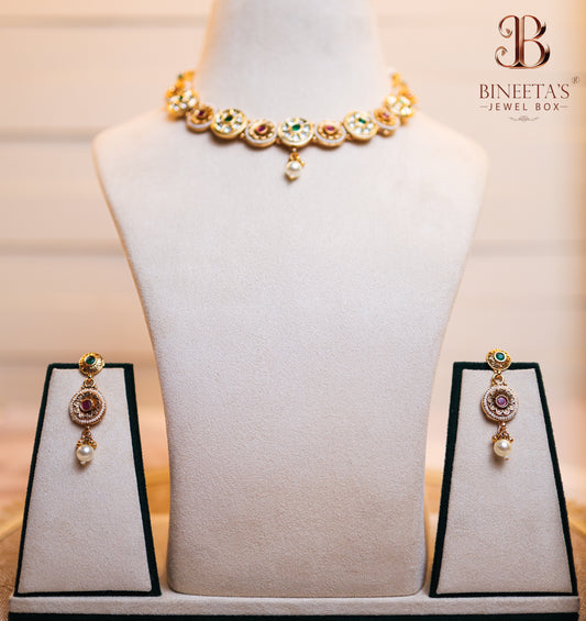 Aarvika Kundan Jewellery Set