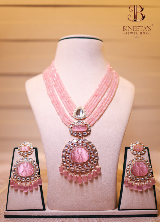 Rose Aria Long Pendant Set