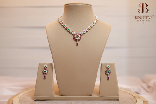 Ruby Radiance Necklace Set
