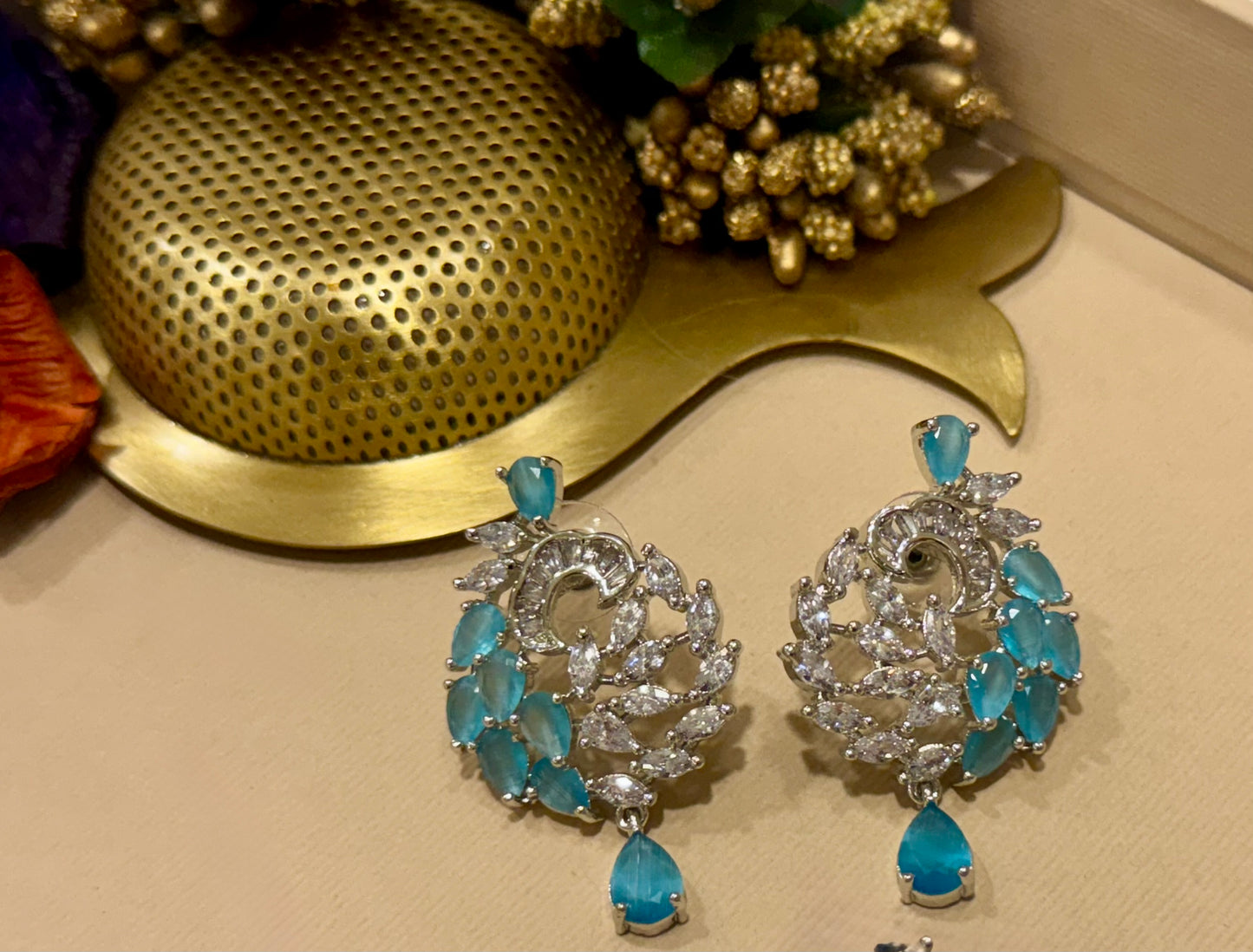 Aqua Aura Pendant Set