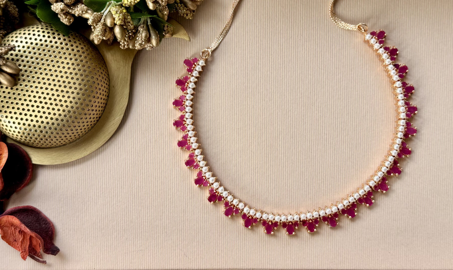 Arnika Ruby Pearl Set