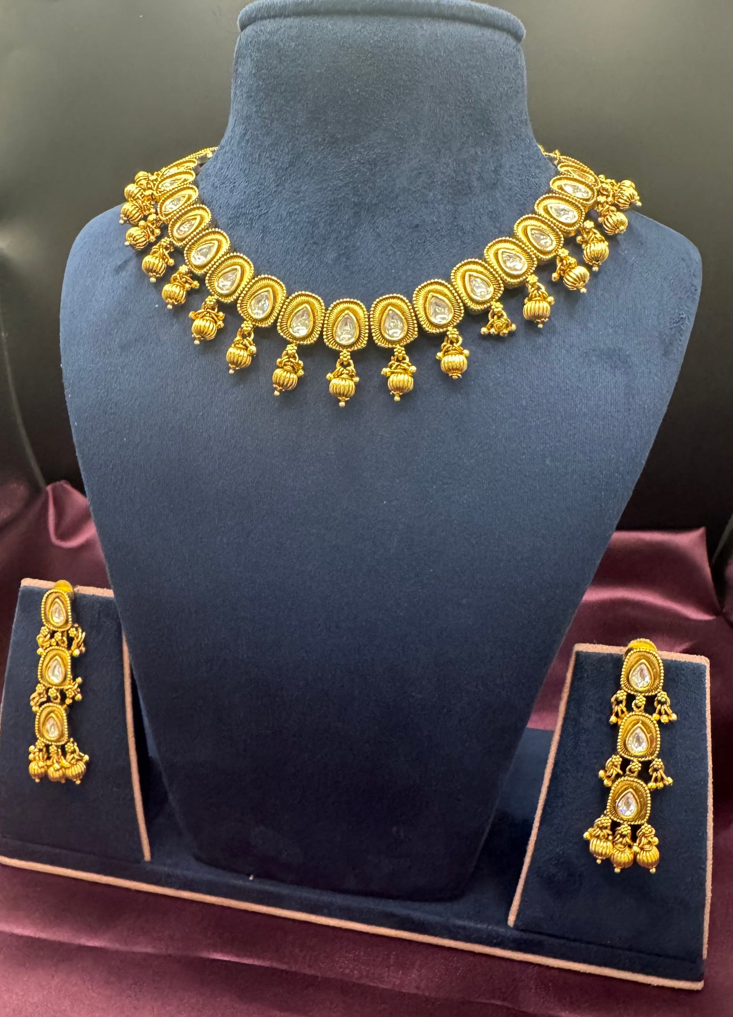 Vedica Radiance Golden Jewellery Set