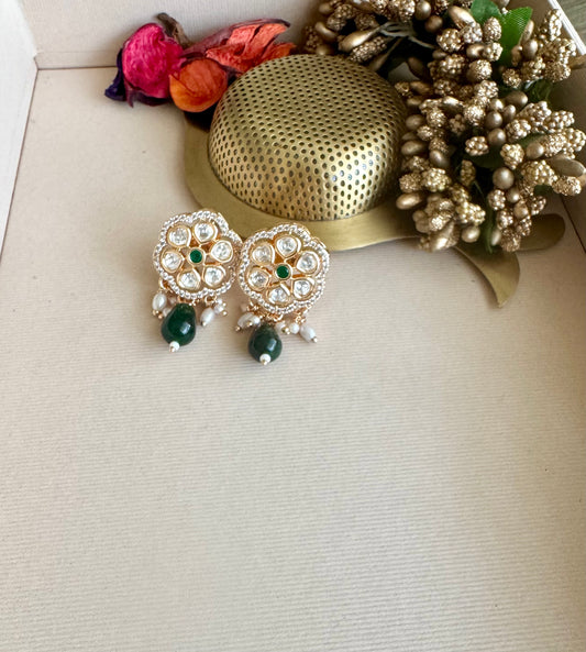 Ivory Fleur Mint Emerald Drop Jewellery Set (Copy)