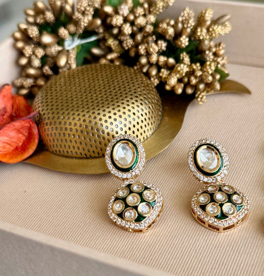 Green Zareen Glow Jewellery Set