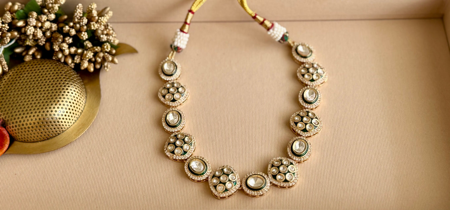 Green Zareen Glow Jewellery Set