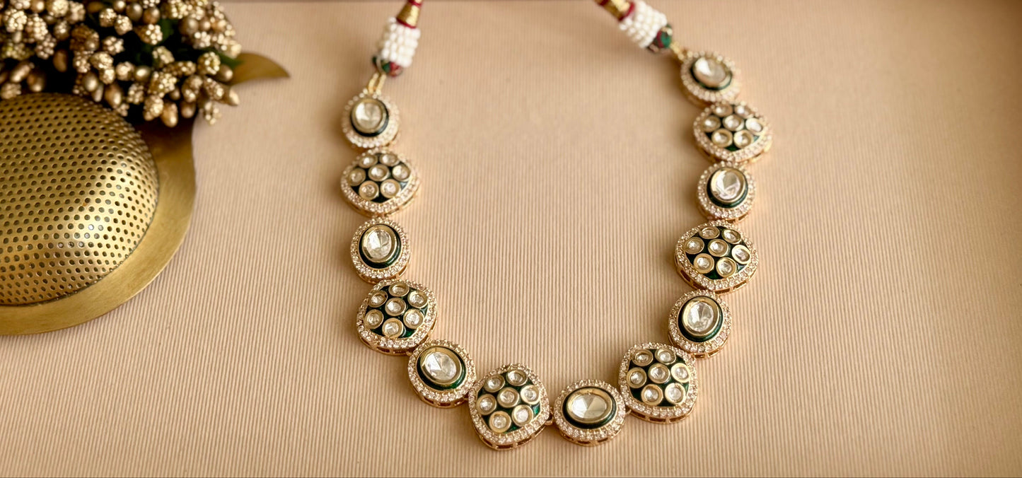 Green Zareen Glow Jewellery Set
