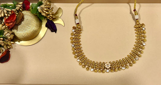 Golden Rivya Rose Jewellery Set