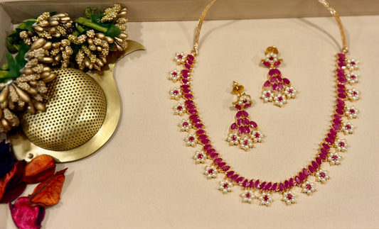 Red Roshni Ruby Bloom Set