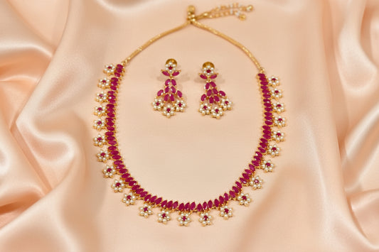 Red Roshni Ruby Bloom Set