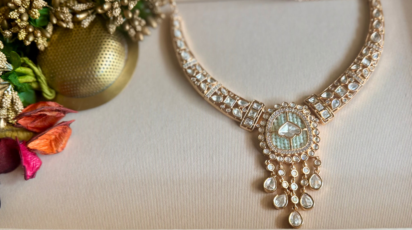 Mint Tara Kundan Jewellery Set