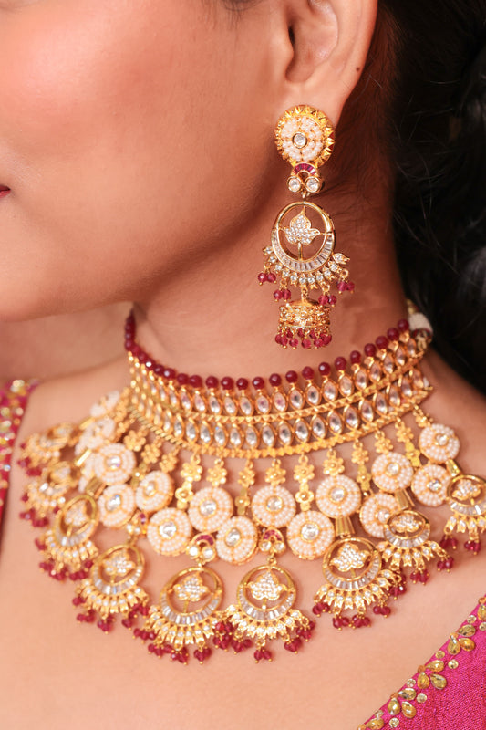 Jharokha Royale Kundan Jewellery Set