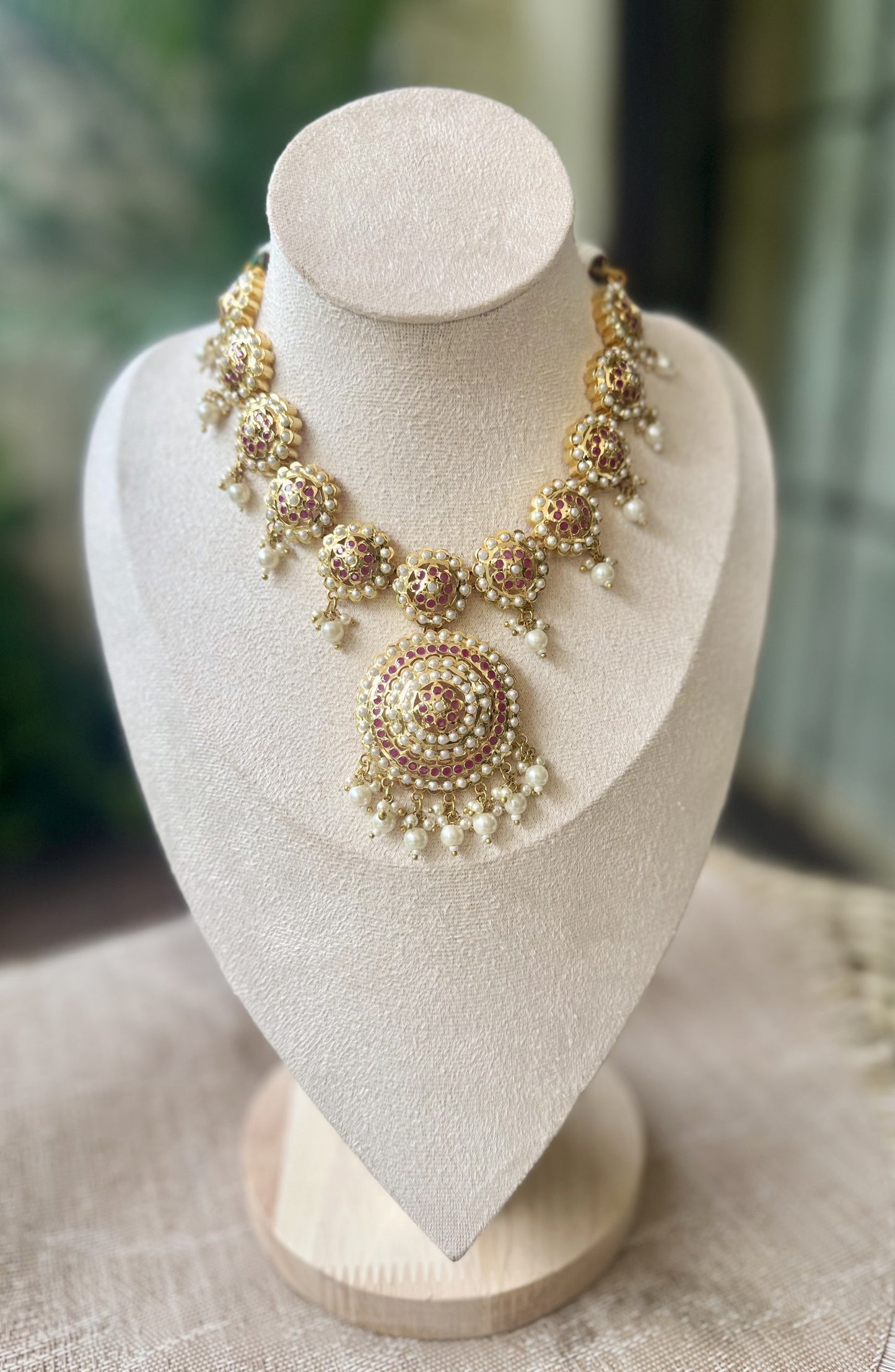 Chandrika Mandala Ruby Jewellery Set