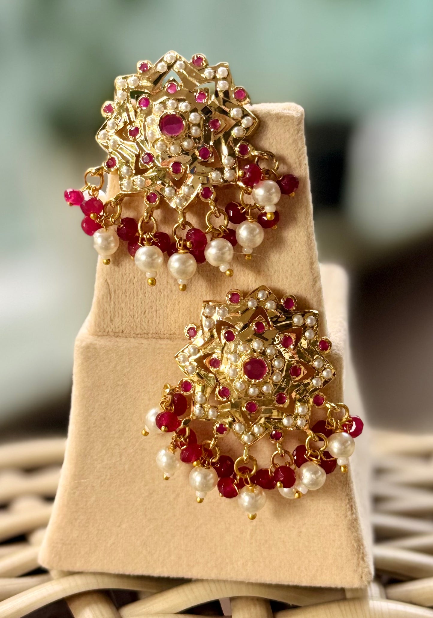 Arzani Ruby Red Choker Set