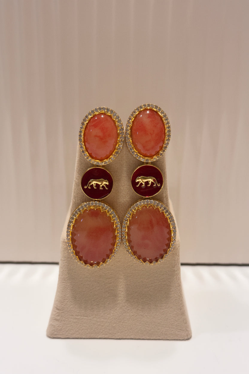 Aurevia Tiger Statement Earrings