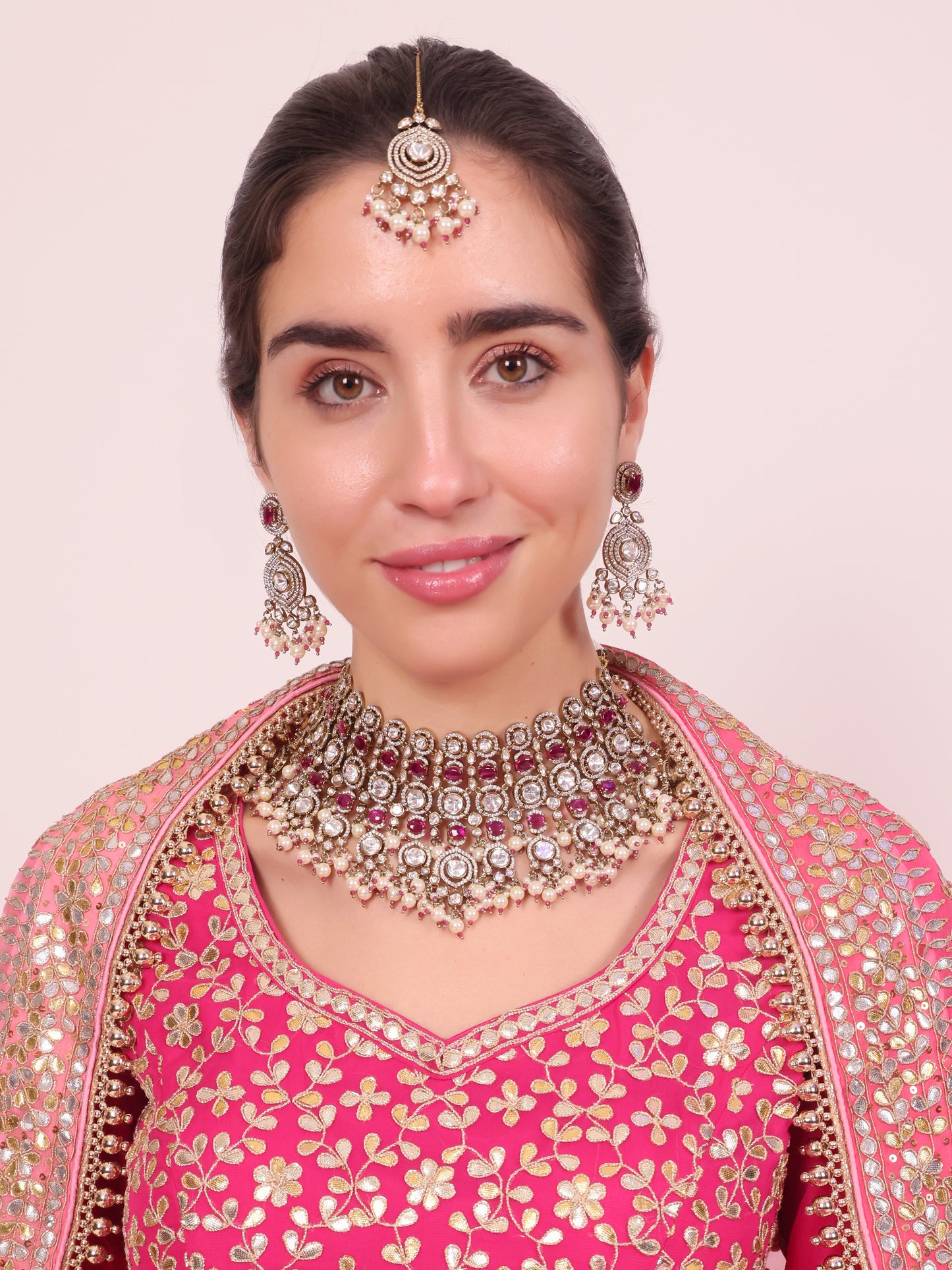 Roselle Heirloom Kundan Choker Set