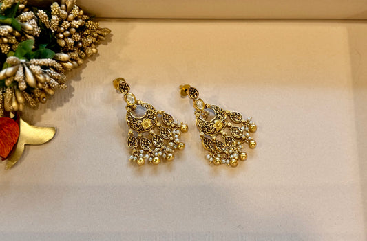 Golden Tarash Jewellery Set