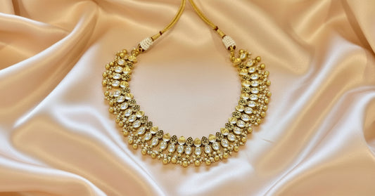 Golden Tarash Jewellery Set