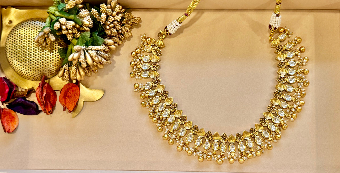 Golden Tarash Jewellery Set