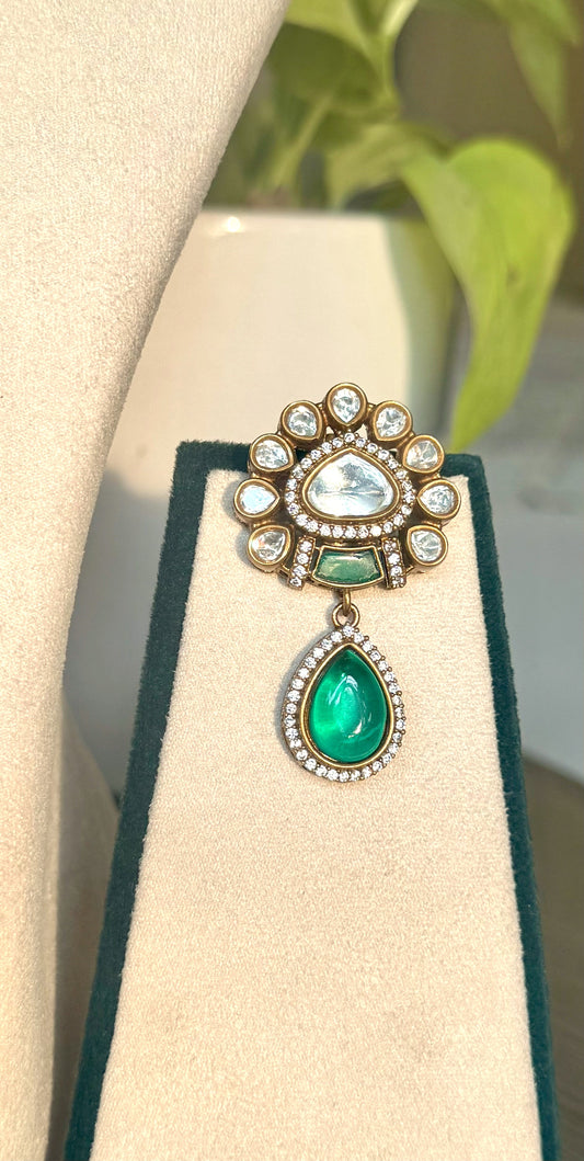 Emerald Green Noorika Pearl Jewellery Set