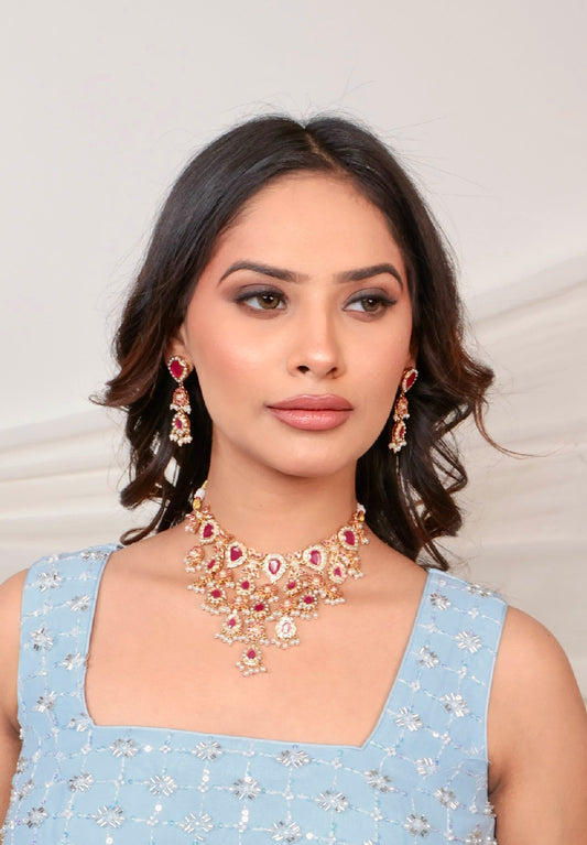 Ruby Mehvah Jadau Jewellery Set