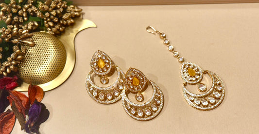 Multicoloured Aarzoo Prism Jewellery Set