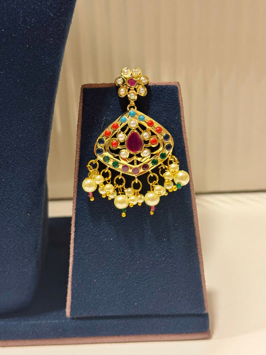 Navratan Saanjh Rajwada Jewellery Set