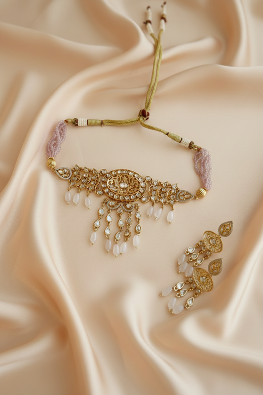 Gulabi Adaa Kundan Choker Set