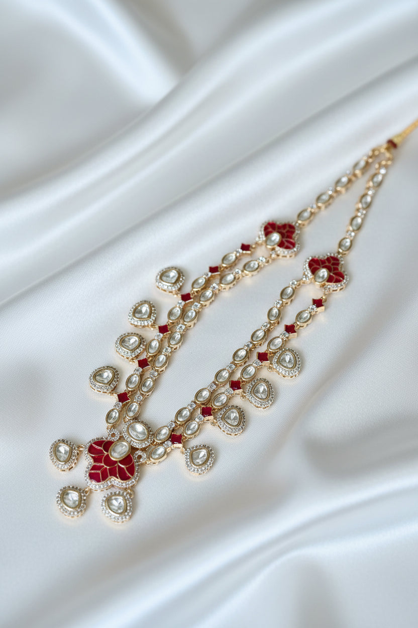 Ruby Zehra Crystal Jewellery Set